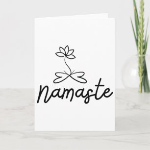 Namaste-Lotos-Motiv für Yoga-Meditation Spirituali Karte