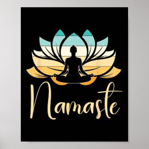 Namaste Lotosblume Meditation Yoga _1  Poster