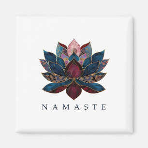 Namaste Lotosblume Zen Buddhismus Yogi Buddhist Bu Magnet