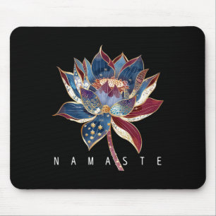 Namaste Lotosblume Zen Buddhismus Yogi Buddhist Bu Mousepad
