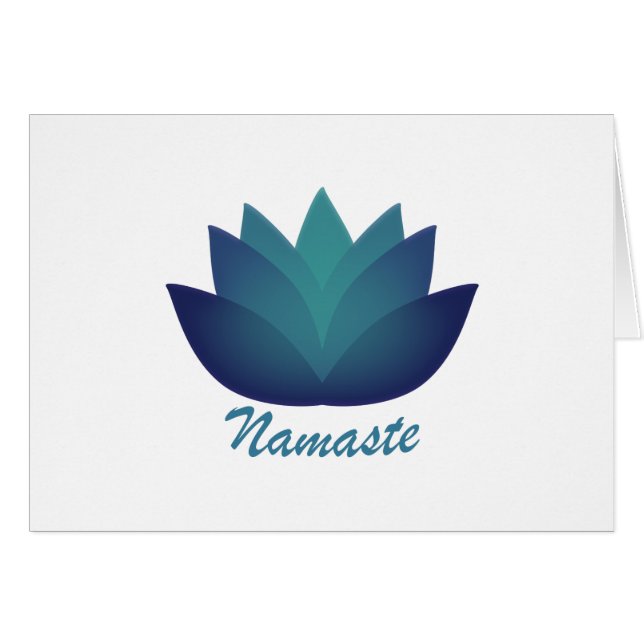 Namaste Lotus-Blume (Vorderseite (Horizontal))