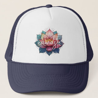 Namaste lotus Blume LKW-Hut Truckerkappe