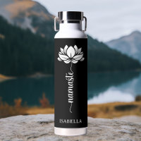 Namaste Lotus Blume Moderner Personalisierter Name