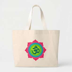 Namaste Lotus Blume Om Yoga Jumbo Stoffbeutel