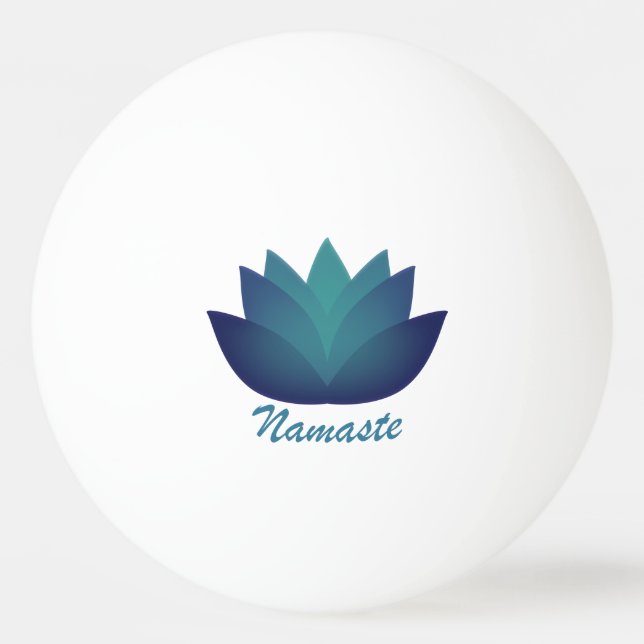 Namaste Lotus-Blume Tischtennisball (Vorderseite)