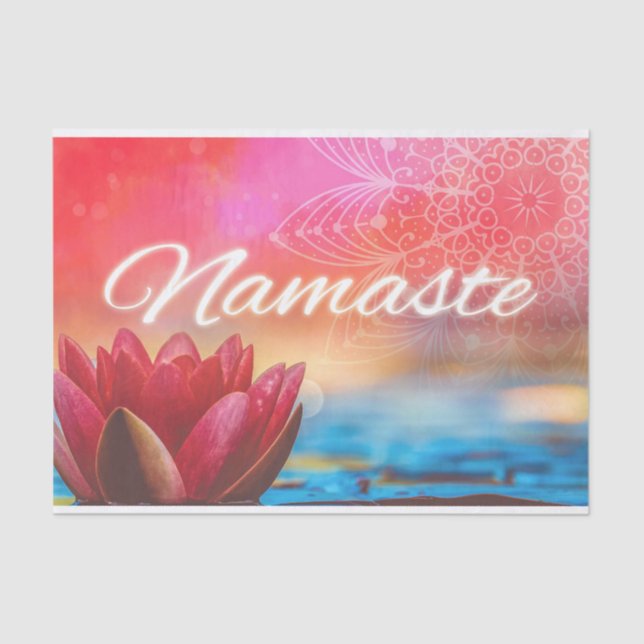 Namaste Lotus & Mandala Seidenpapier (Vorderseite)