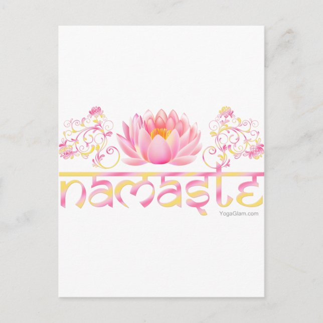 Namaste lotus new postkarte (Vorderseite)