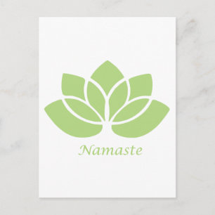 Namaste Lotus Postkarte