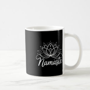 Namaste Lotusblume Meditation Yoga Mandala Kaffeetasse
