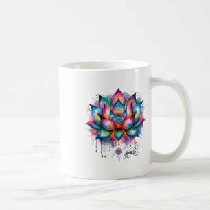 Namaste Lotusblume Spirituelle Energie Zen Yoga Wa Kaffeetasse