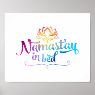 Namaste lustiges Zitat-Plakat Poster