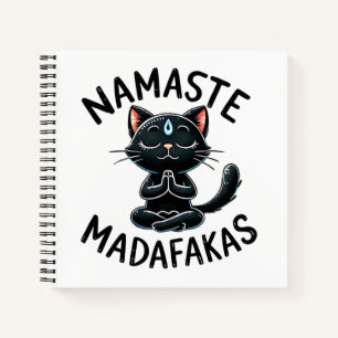 "Namaste Madafakas" Funny Cat Lover's Notizbuch
