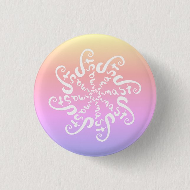 Namaste Mandala Button (Vorderseite)
