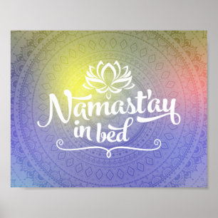 Namaste Mandala-lustiges Zitat-Plakat Poster