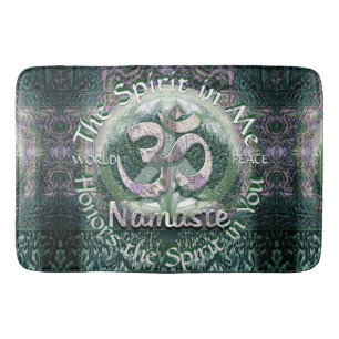 Namaste Mandala-Weltfrieden Badematte