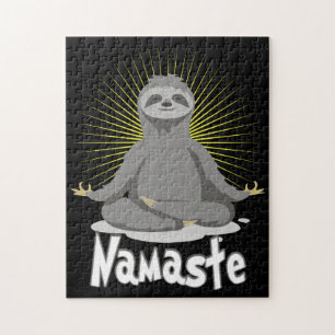 Namaste Meditating Yoga Sloth Puzzle