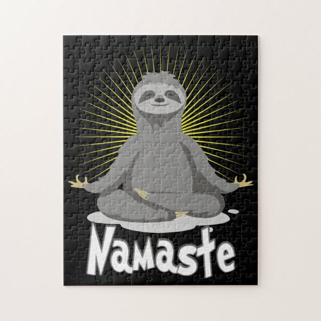 Namaste Meditating Yoga Sloth Puzzle (Vertikal)