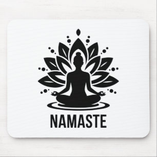Namaste Meditation Yoga Liebhaber Entspannung Spir Mousepad