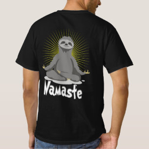Namaste Meditation Yoga Sloth T-Shirt
