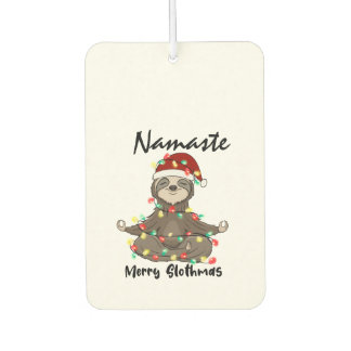 Namaste Merry Slothmas Verangled Autolufterfrischer
