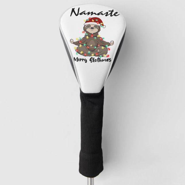 Namaste Merry Slothmas Verangled Golf Headcover (Vorderseite)