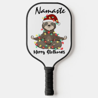Namaste Merry Slothmas Verangled Pickleball Schläger