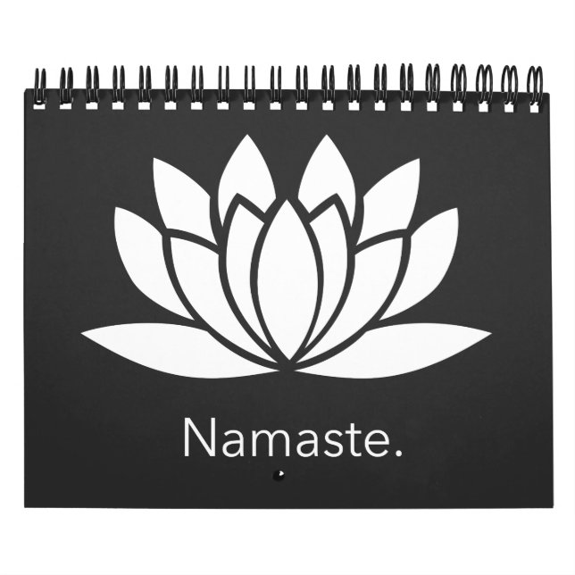 Namaste mit spiritueller Lotus-Blume Kalender (Titelbild)