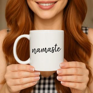 Namaste   Moderne spirituelle Meditation Yoga Kaffeetasse