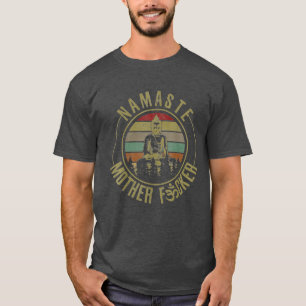 Namaste Mother Fcker Vintage Buddha Lustiges Yoga T-Shirt
