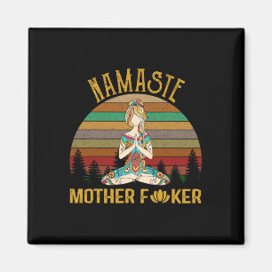 Namaste Mutter Er Yoga Workout Fitness Lustig Magnet