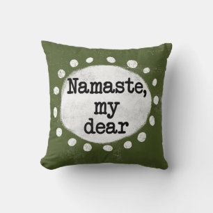 Namaste My Liebling - Grünes Kissen