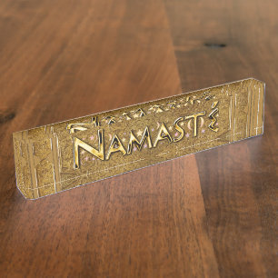 Namaste Namensplakette