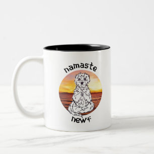 Namaste' Newf Zweifarbige Tasse