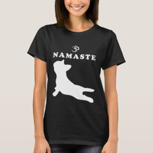 Namaste Om Symbol Französischer Bulldog-Yoga für F T-Shirt