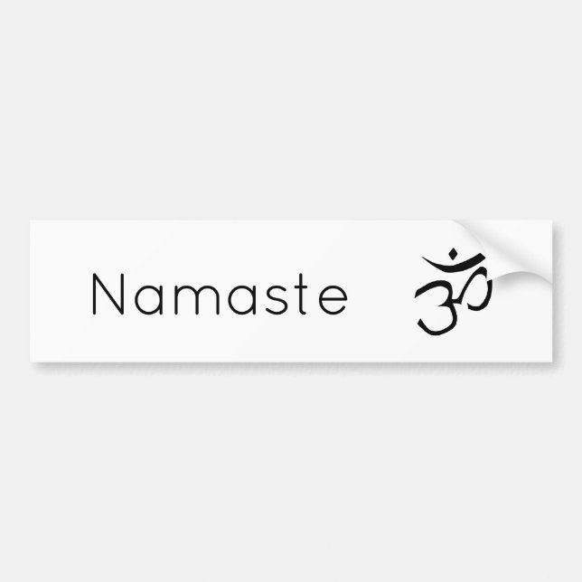 Namaste Om Symbol Inspirationshyoga Autoaufkleber (Vorne)