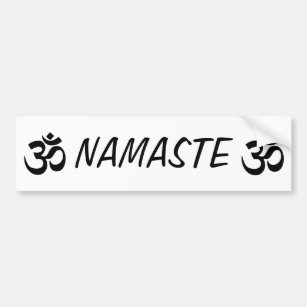 Namaste OM YOGA Autoaufkleber