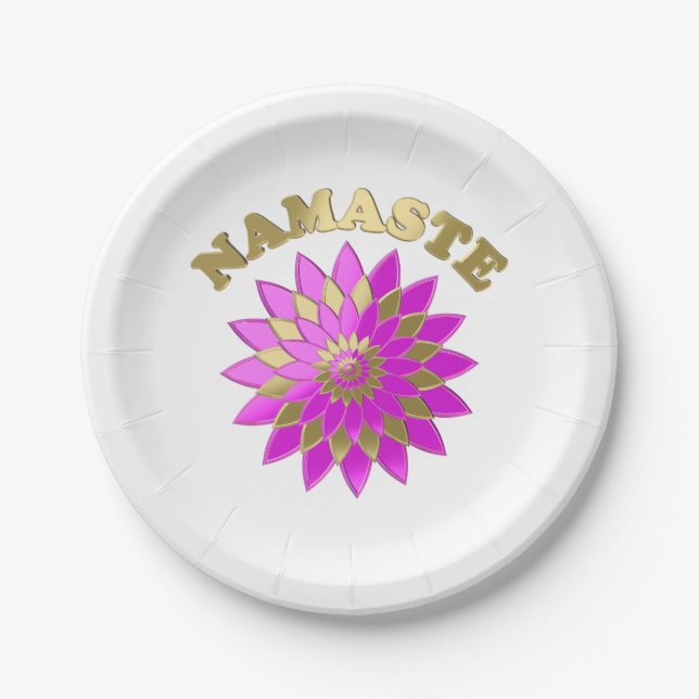 Namaste Pappteller (Vorderseite)