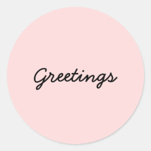 Namaste Peachiger Rosa Yoga-Meditations-Aufkleber Runder Aufkleber