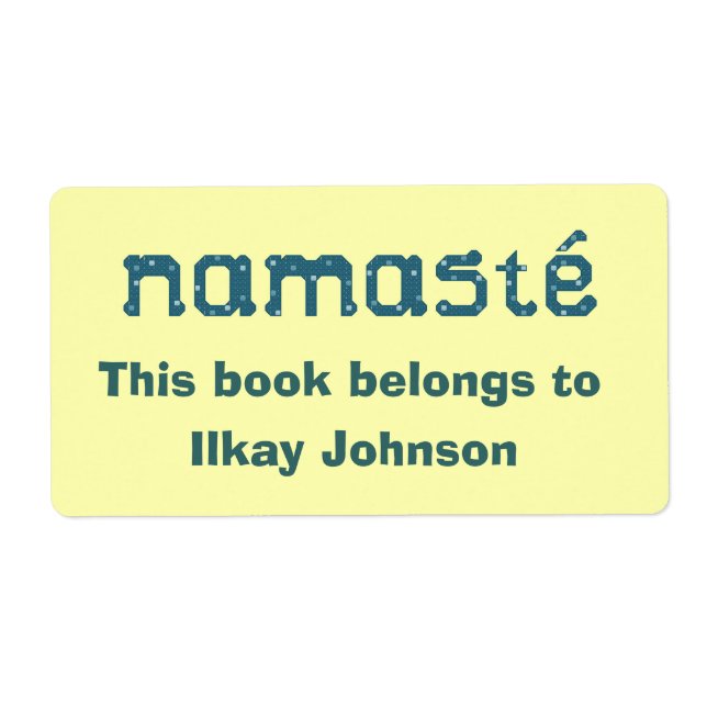 Namaste Personalisiert Buchzeichen (Vorne)