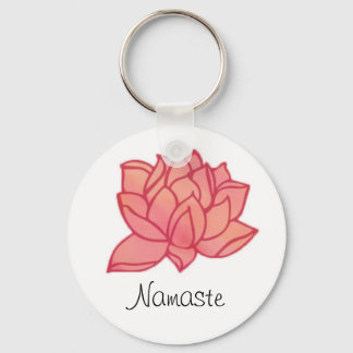 Namaste Pink Lotus Schlüsselanhänger