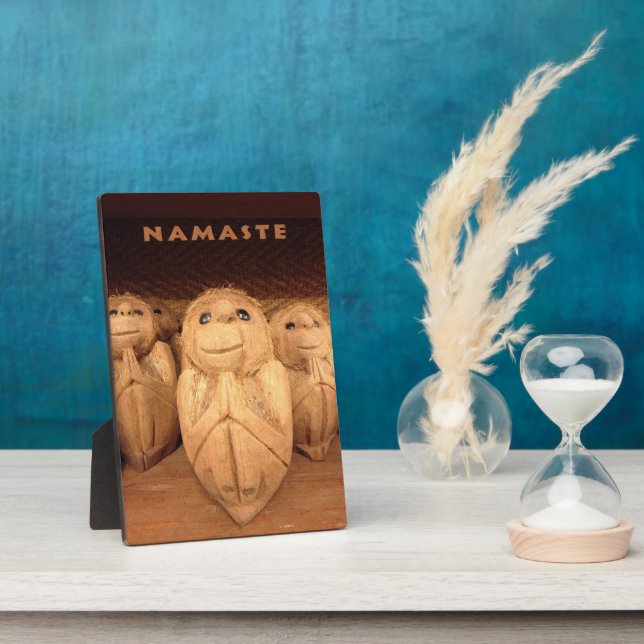 Namaste Plaque Fotoplatte (Seite)
