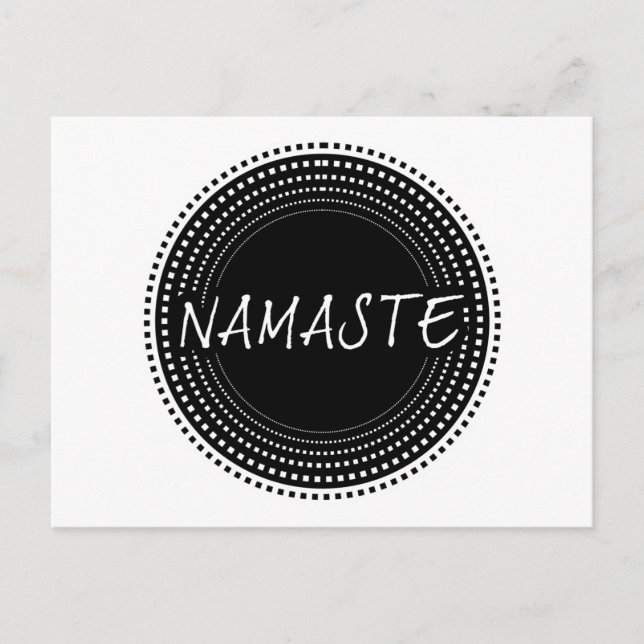 Namaste Postkarte (Vorderseite)