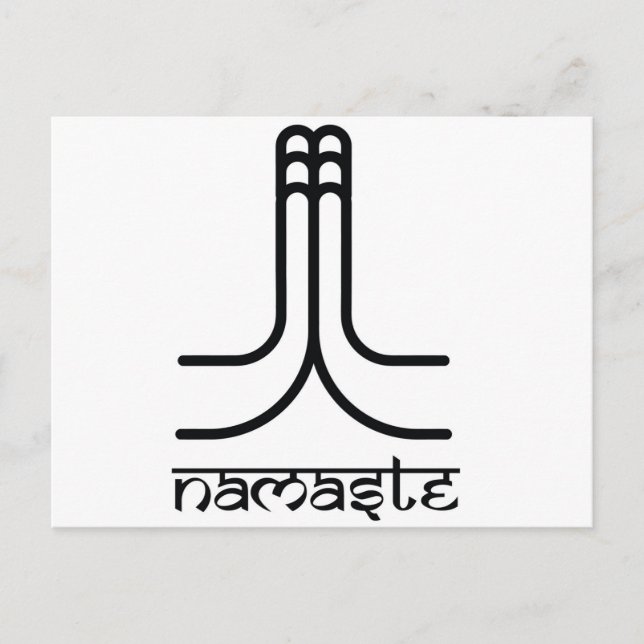 Namaste Postkarte (Vorderseite)