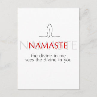 Namaste Postkarte