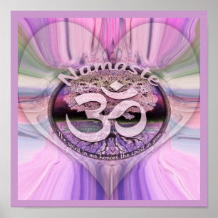 Namaste Rainbow Poster