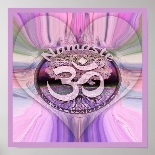 Namaste Rainbow Poster (Vorne)
