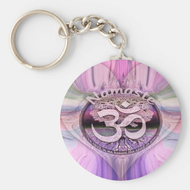 Namaste Rainbow Schlüsselanhänger (Vorne)