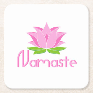 Namaste Rechteckiger Pappuntersetzer
