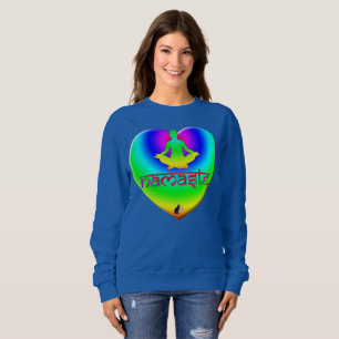 Namaste Regenbogen-Absichten Herz T-Shirt Sweatshirt