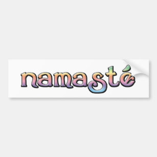 Namaste Regenbogen-Schriftart-Autoaufkleber Autoaufkleber